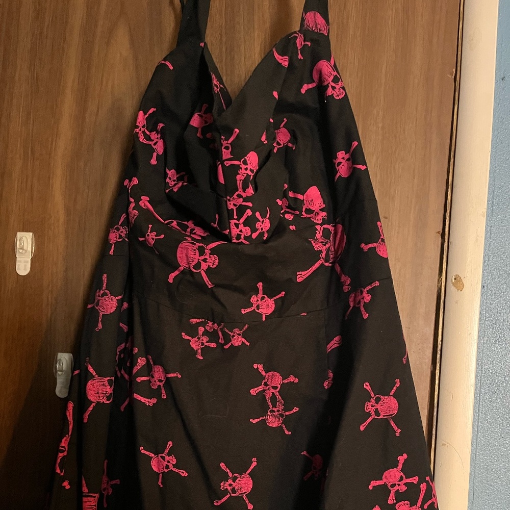 Vintage Torrid Skull Halter Dress